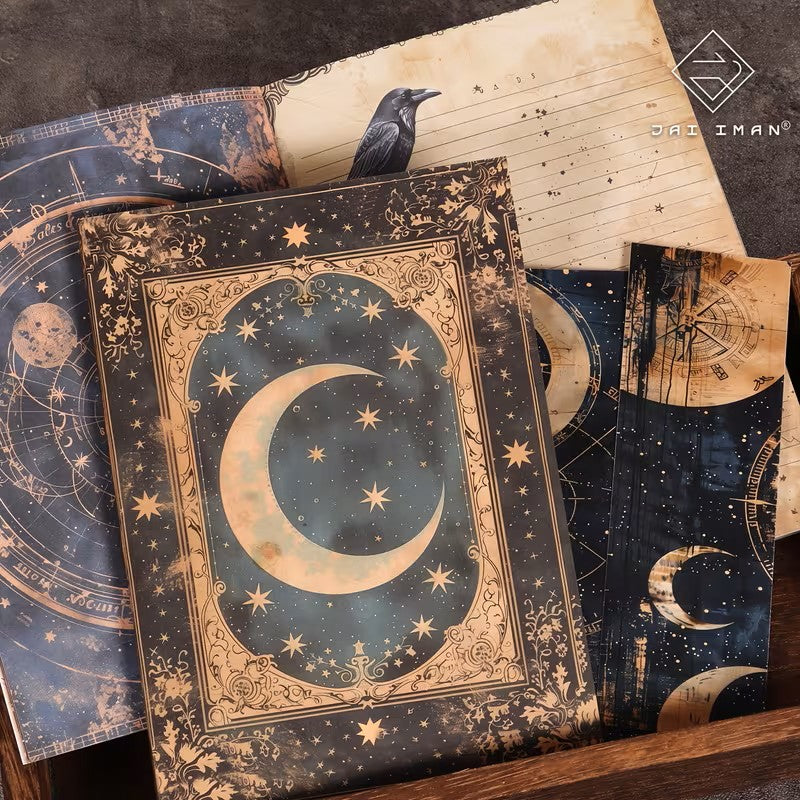 RETRO MYSTICAL MOON JOURNAL