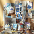 VINTAGE BLUE Scrapbooking Kit