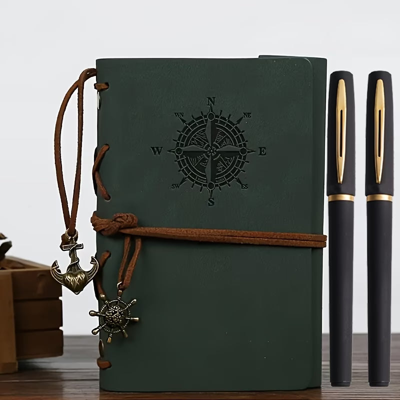 LEATHER JOURNAL - Nautical Style - Jade
