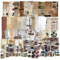 VINTAGE STICKER Scrapbooking Kit