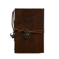 LEATHER JOURNAL - Nautical Style - Coffee Brown
