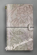 FLORAL GARDEN COLLECTION -  Vintage Style Notebook - SILVER GREY