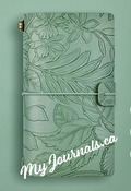 FLORAL GARDEN COLLECTION -  Vintage Style Notebook - LEAFY GREEN