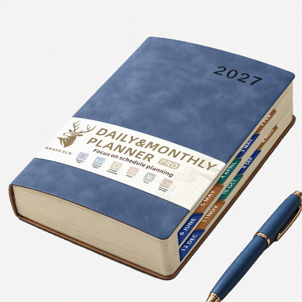 2027 DAILY / MONTHLY PLANNER / SKY BLUE